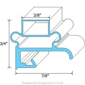 All Points 74-1017 Refrigerator, Door Gasket