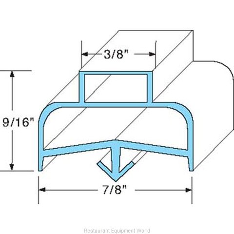 All Points 74-1018 Refrigerator, Door Gasket