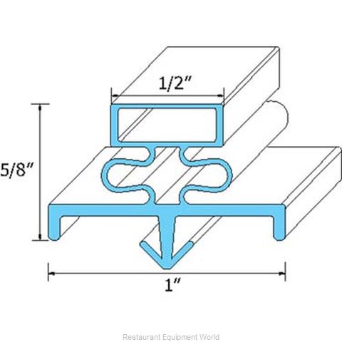 All Points 74-1019 Refrigerator, Door Gasket