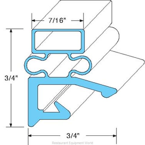 All Points 74-1023 Refrigerator, Door Gasket