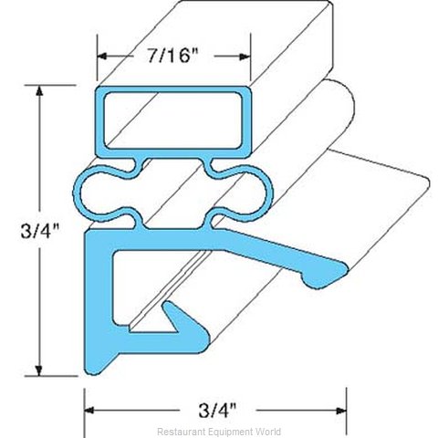 All Points 74-1024 Refrigerator, Door Gasket