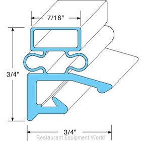 All Points 74-1024 Refrigerator, Door Gasket