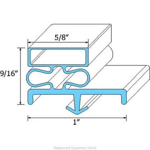 All Points 74-1026 Refrigerator, Door Gasket