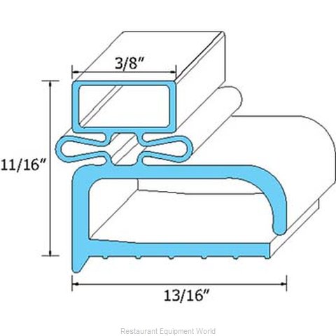 All Points 74-1027 Refrigerator, Door Gasket