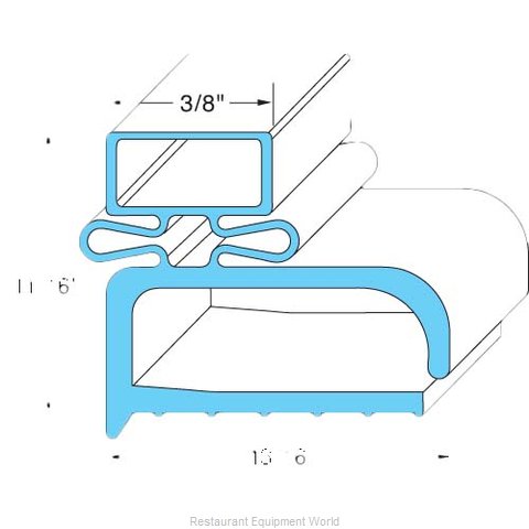 All Points 74-1031 Refrigerator, Door Gasket