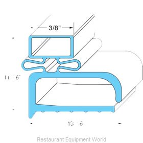 All Points 74-1031 Refrigerator, Door Gasket