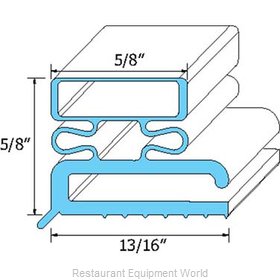 All Points 74-1037 Refrigerator, Door Gasket