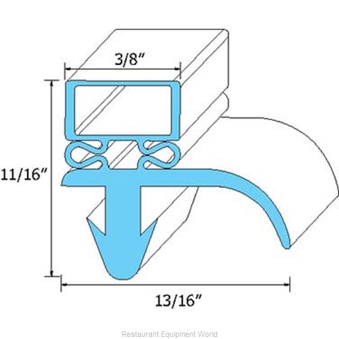 All Points 74-1038 Refrigerator, Door Gasket