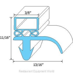 All Points 74-1038 Refrigerator, Door Gasket