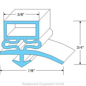 All Points 74-1039 Refrigerator, Door Gasket