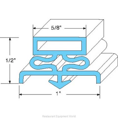 All Points 74-1042 Refrigerator, Door Gasket