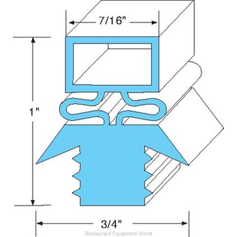 All Points 74-1047 Refrigerator, Door Gasket