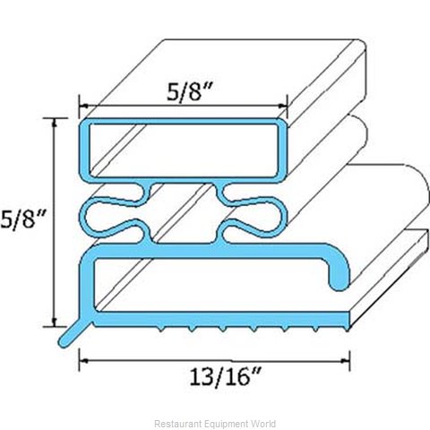 All Points 74-1052 Refrigerator, Door Gasket