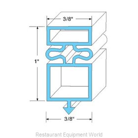 All Points 74-1055 Refrigerator, Door Gasket