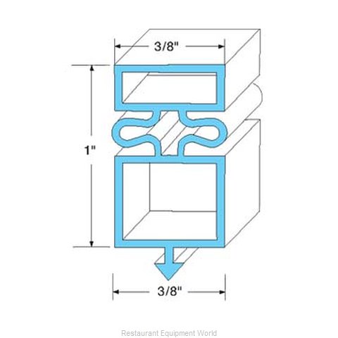 All Points 74-1056 Refrigerator, Door Gasket