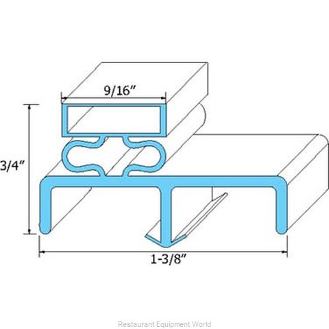 All Points 74-1064 Refrigerator, Door Gasket