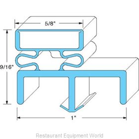 All Points 74-1070 Refrigerator, Door Gasket