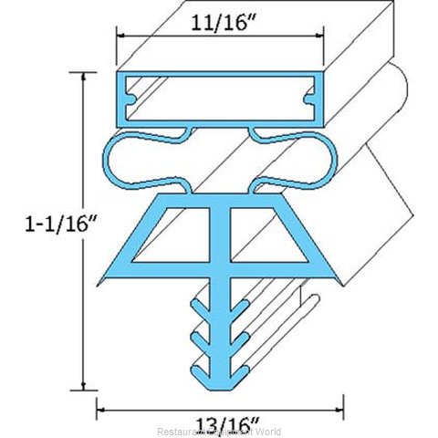 All Points 74-1073 Refrigerator, Door Gasket