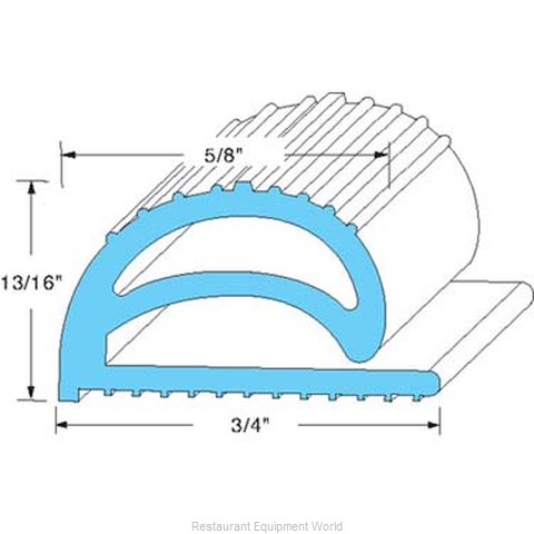 All Points 74-1076 Refrigerator, Door Gasket