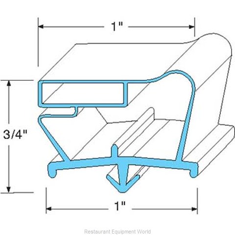 All Points 74-1078 Refrigerator, Door Gasket