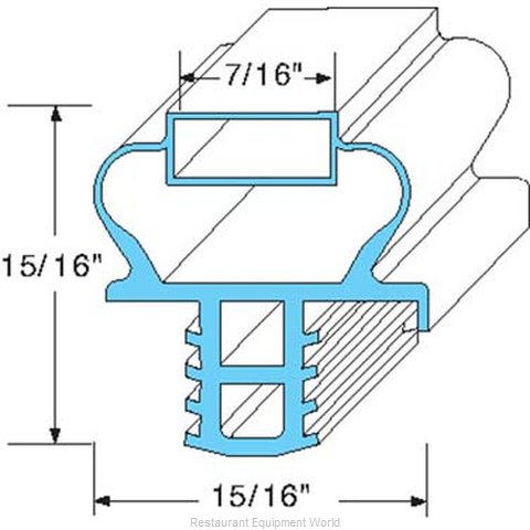 All Points 74-1083 Refrigerator, Door Gasket