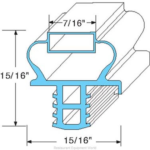 All Points 74-1091 Refrigerator, Door Gasket