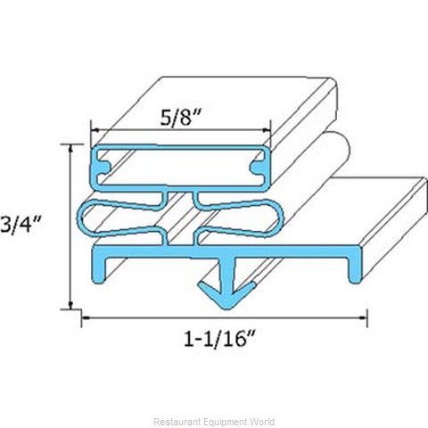 All Points 74-1107 Refrigerator, Door Gasket