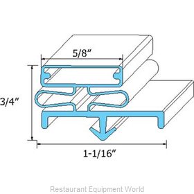 All Points 74-1107 Refrigerator, Door Gasket