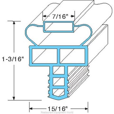 All Points 74-1108 Refrigerator, Door Gasket