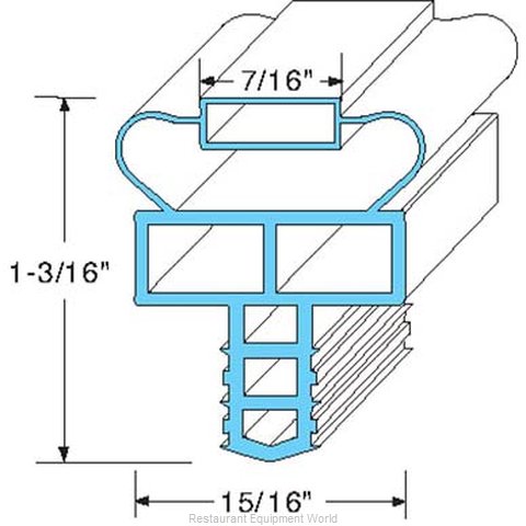 All Points 74-1117 Refrigerator, Door Gasket