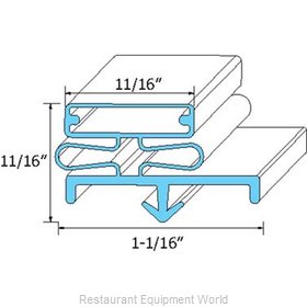 All Points 74-1123 Refrigerator, Door Gasket