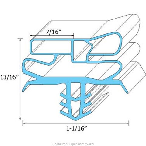 All Points 74-1124 Refrigerator, Door Gasket