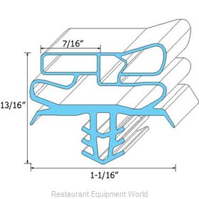 All Points 74-1124 Refrigerator, Door Gasket