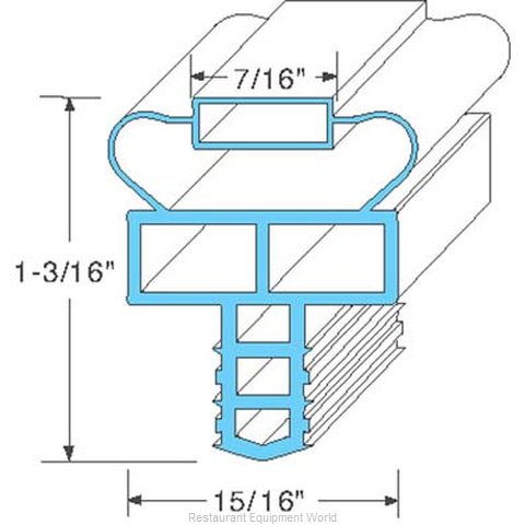 All Points 74-1136 Refrigerator, Door Gasket