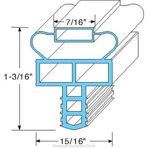 All Points 74-1141 Refrigerator, Door Gasket