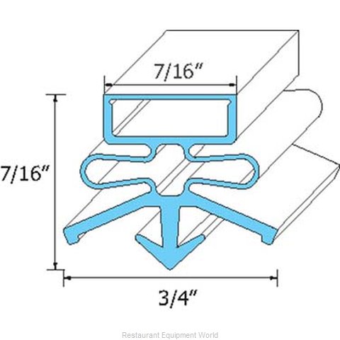 All Points 74-1153 Refrigerator, Door Gasket