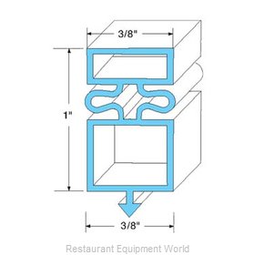 All Points 74-1155 Refrigerator, Door Gasket