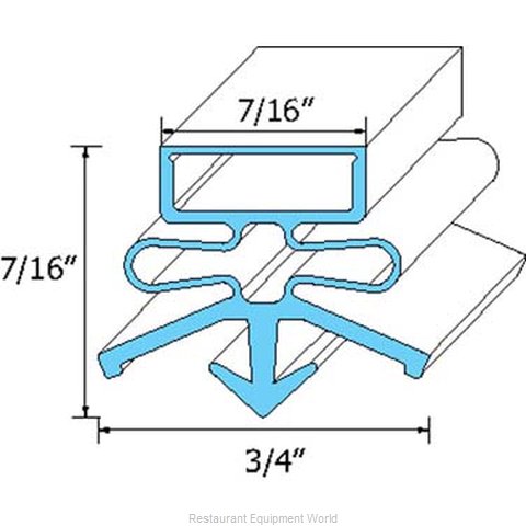 All Points 74-1156 Refrigerator, Door Gasket