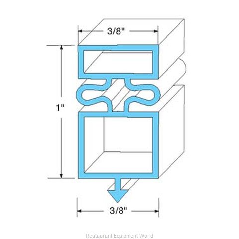 All Points 74-1157 Refrigerator, Door Gasket