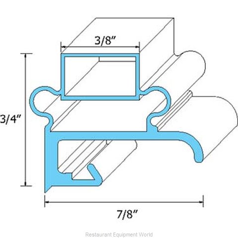 All Points 74-1158 Refrigerator, Door Gasket