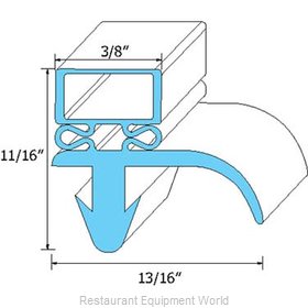 All Points 74-1160 Refrigerator, Door Gasket