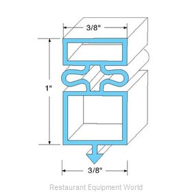 All Points 74-1161 Refrigerator, Door Gasket