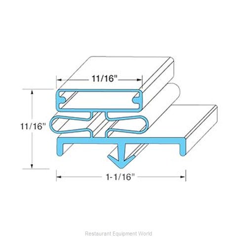 All Points 74-1163 Refrigerator, Door Gasket