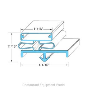 All Points 74-1163 Refrigerator, Door Gasket