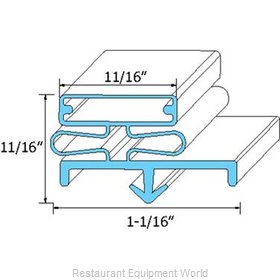 All Points 74-1167 Refrigerator, Door Gasket