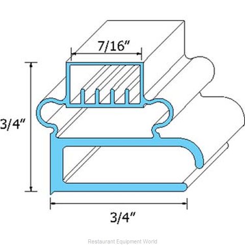 All Points 74-1168 Refrigerator, Door Gasket