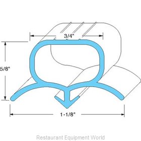 All Points 74-1172 Refrigerator, Door Gasket