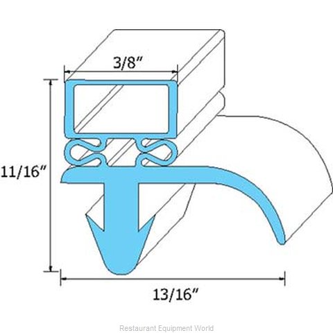 All Points 74-1177 Refrigerator, Door Gasket