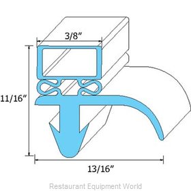 All Points 74-1177 Refrigerator, Door Gasket