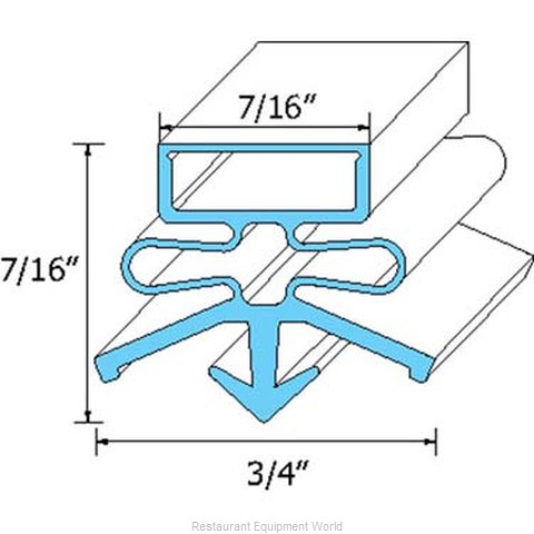 All Points 74-1179 Refrigerator, Door Gasket